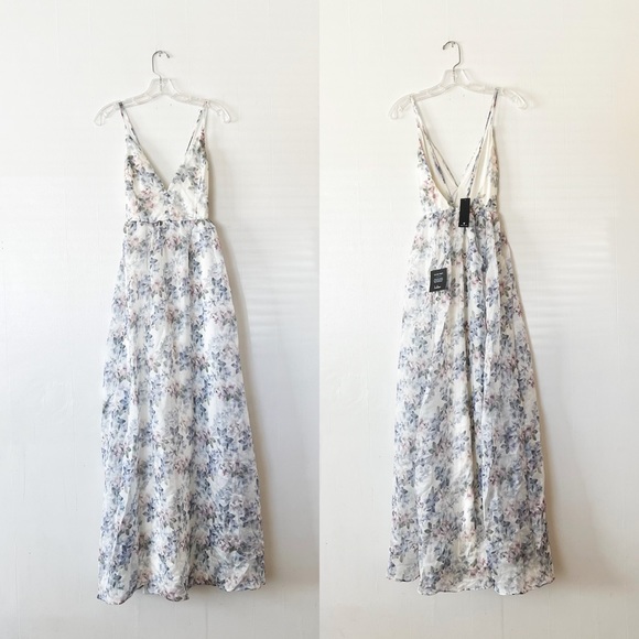Lulus Effortless Evening Ivory Floral Print Sleeveless Maxi Dress - Picture 4 of 11